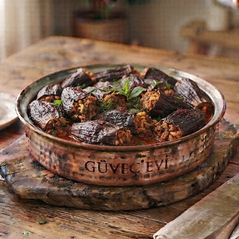 Güveç Evi’nden Kuru Patlıcan Dolması