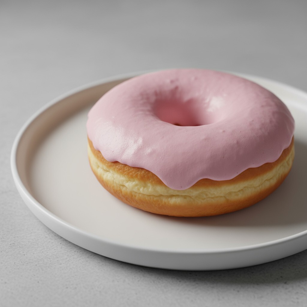 Çilek Dolgulu Donut