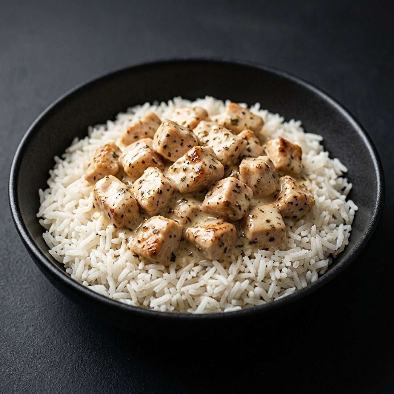 Kekikli Kremalı Tavuklu Pilav