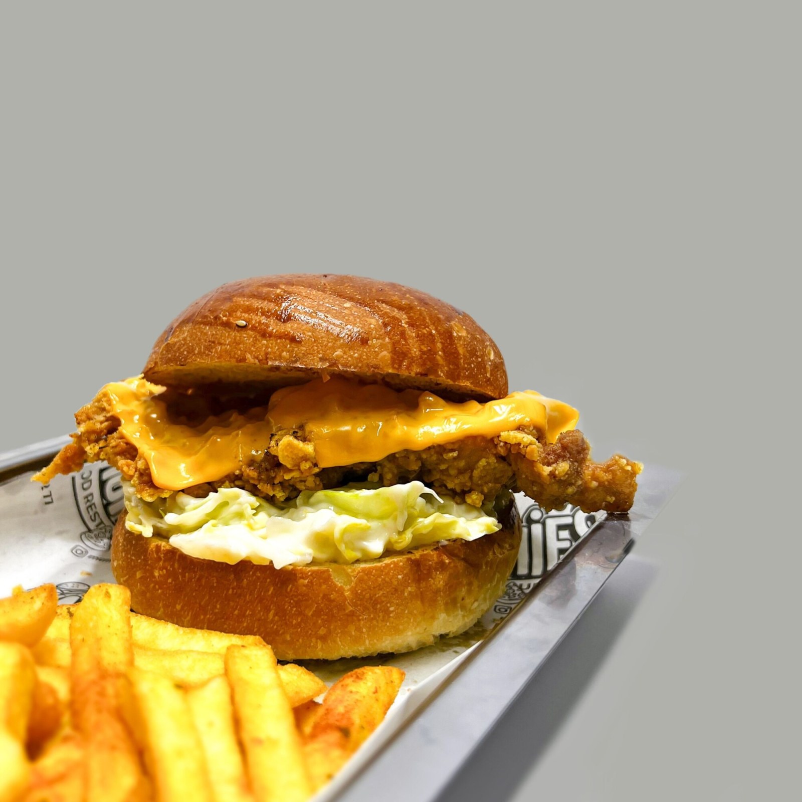 Cheddar Boom Chicken Burger
