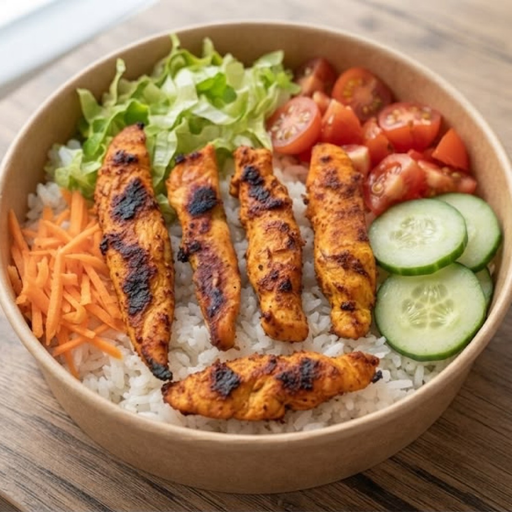 Mangal Soslu Tavuklu Pilav