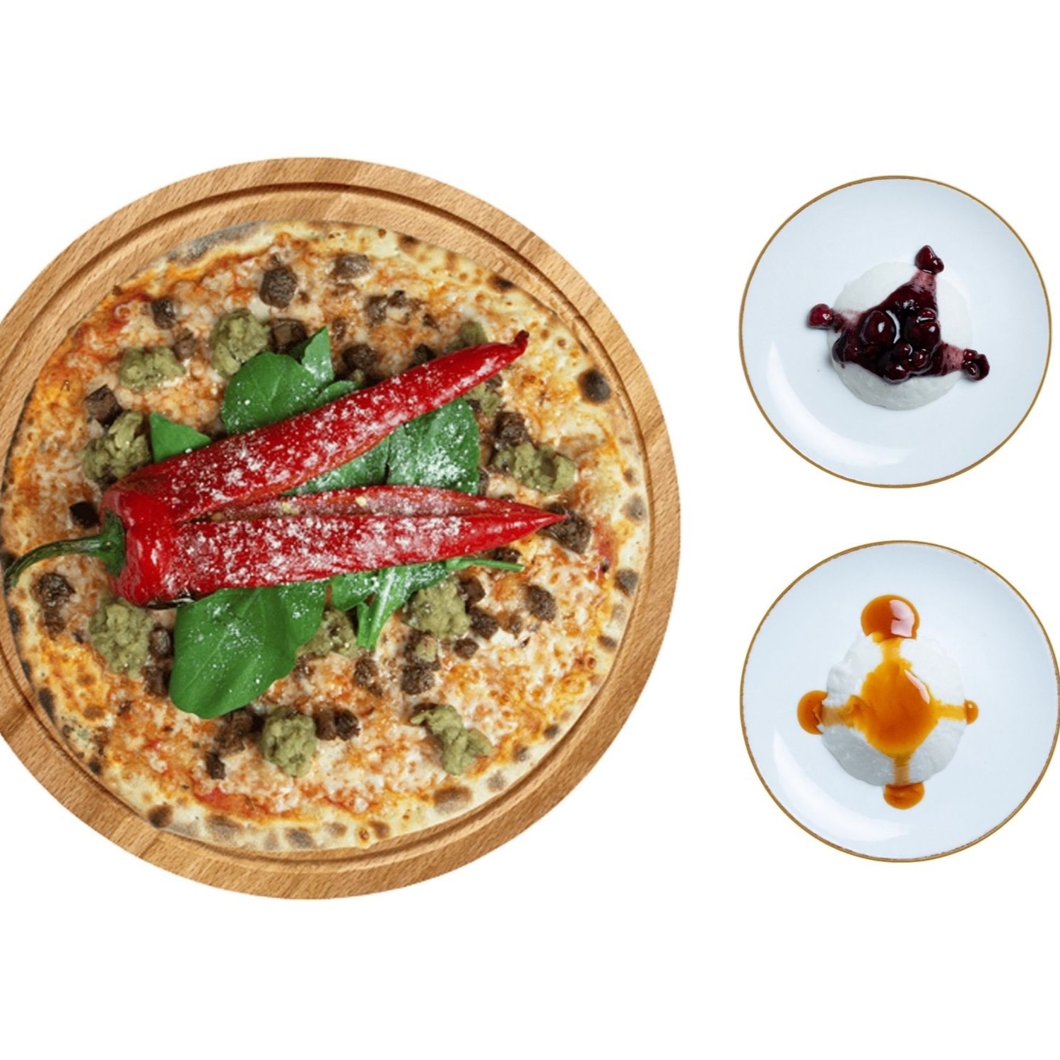 Kavurmalı Patlıcanlı Pizza (Orta)