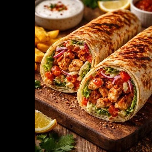 ÇİFT LAVAŞLI TAVUK DÜRÜM ( CAM ŞİŞE PEPSİ )