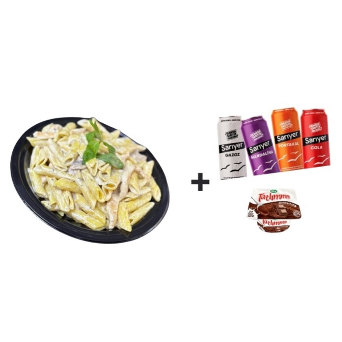 Kremalı Mantarlı Makarna Menü