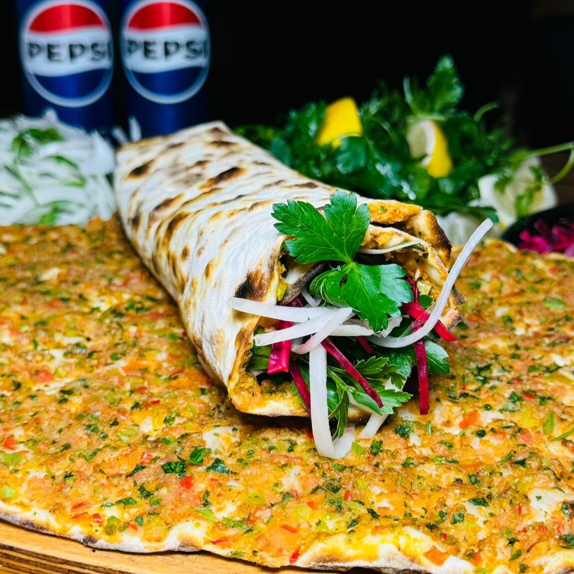 2 Kişilik 4 Lahmacun Menü