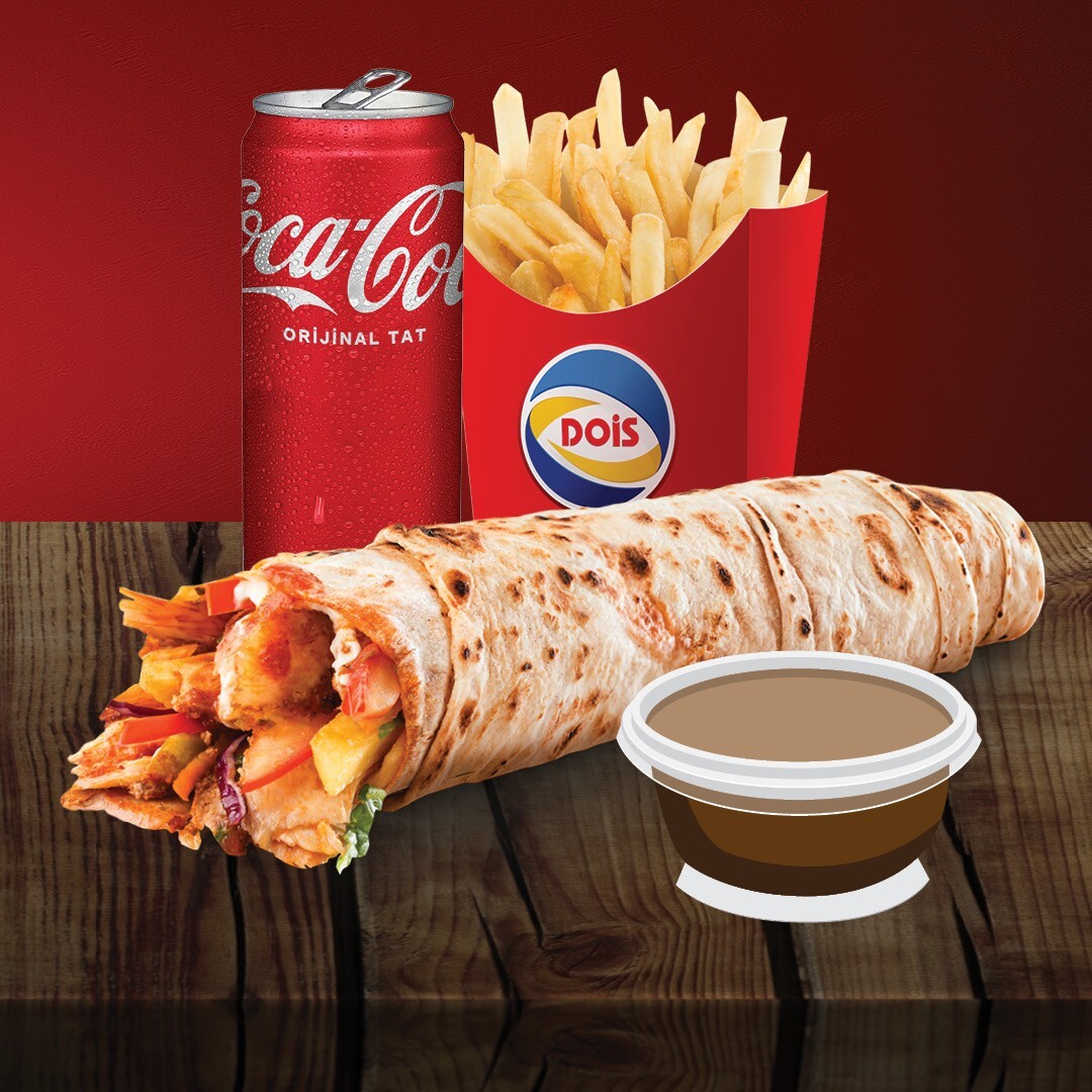 Dois Tavuk Döner Dürüm Menü 4