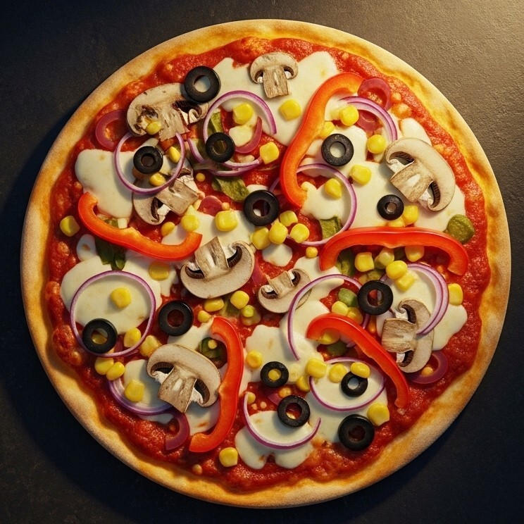 Vejetaryen Büyük Boy Pizza
