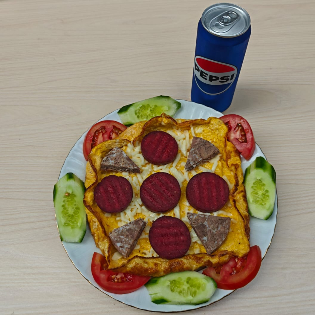 Kavurmalı Sucuklu Omlet