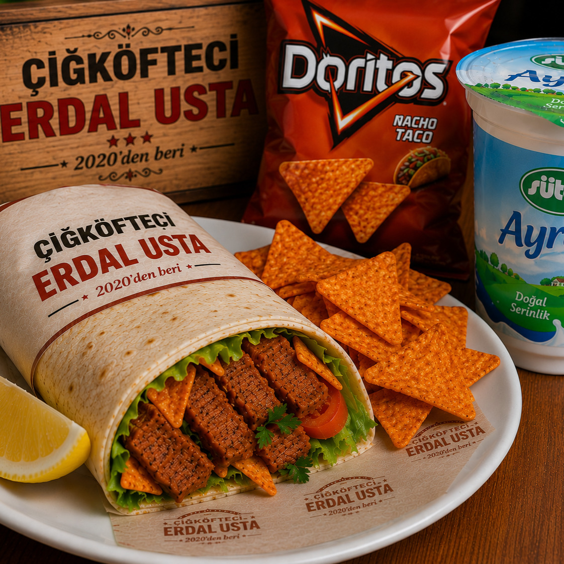 Mega Cipsli Dürüm + Ayran