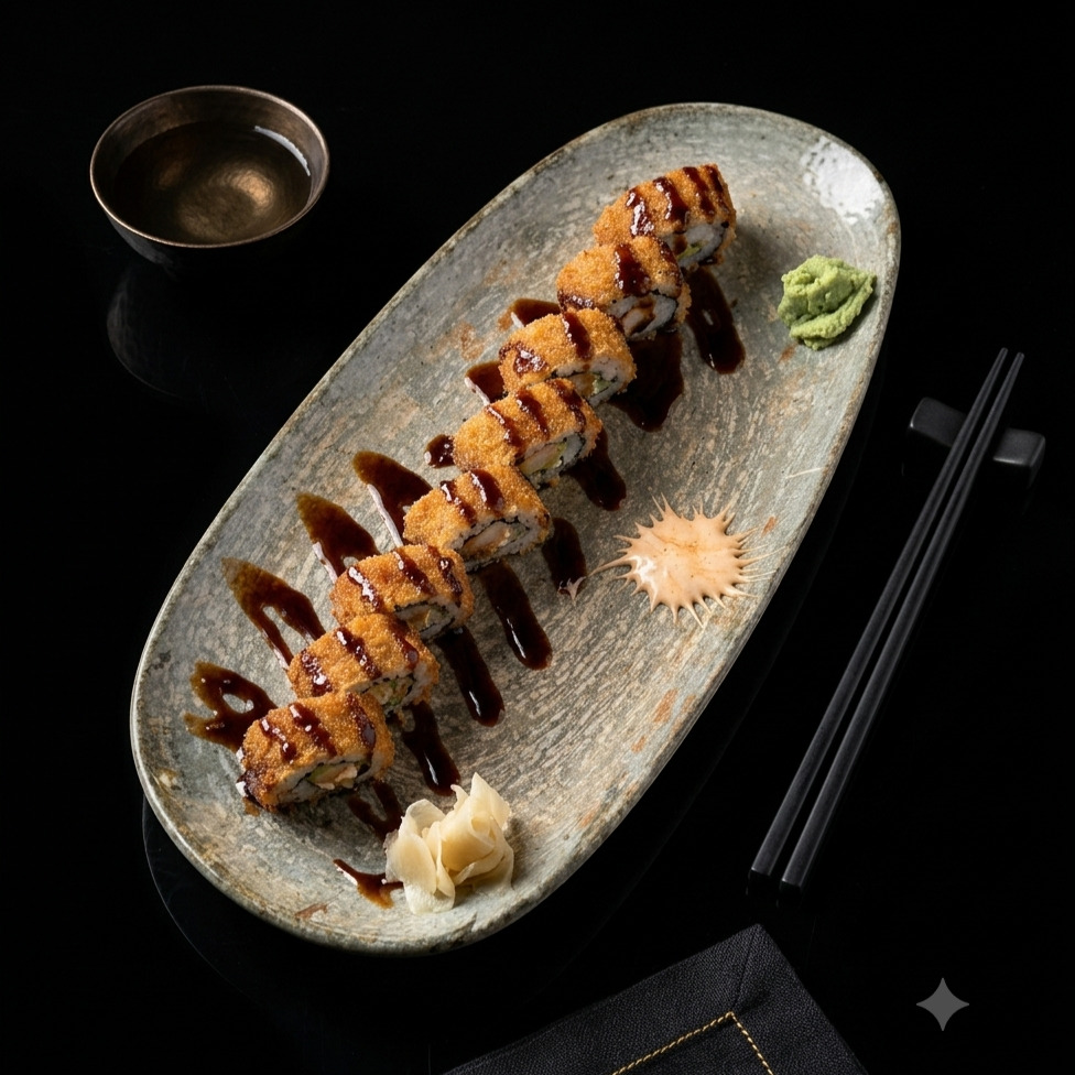 Golden Dragon Roll (8 Pcs)