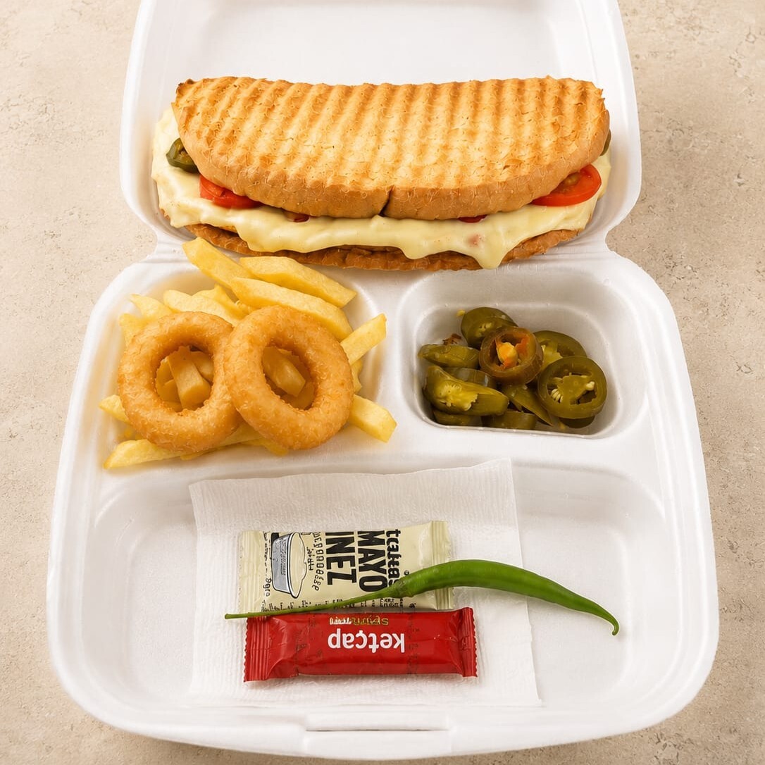 Ayvalık Ekmeğine Kaşarlı Tost
