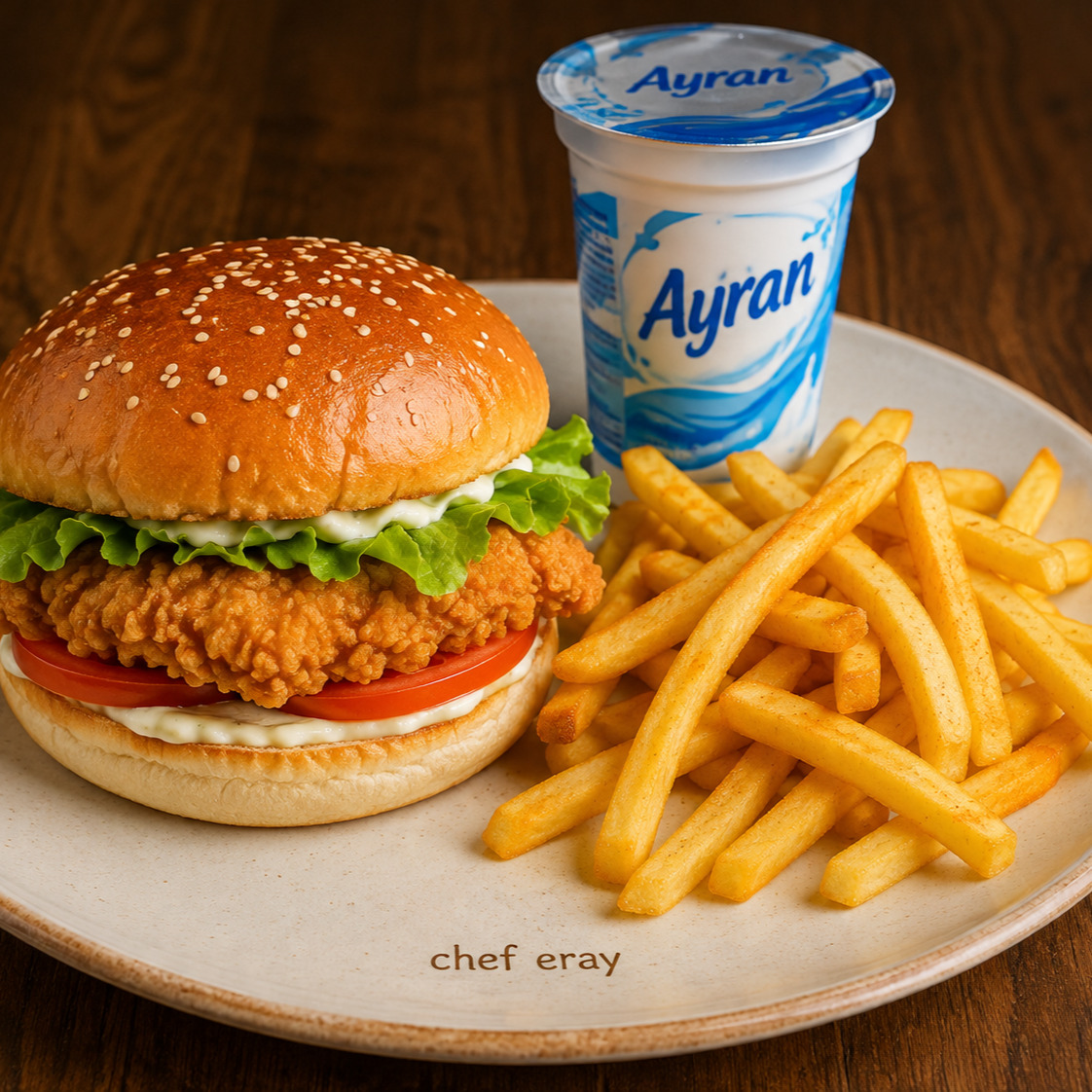 Tavuk Burger Menü 1
