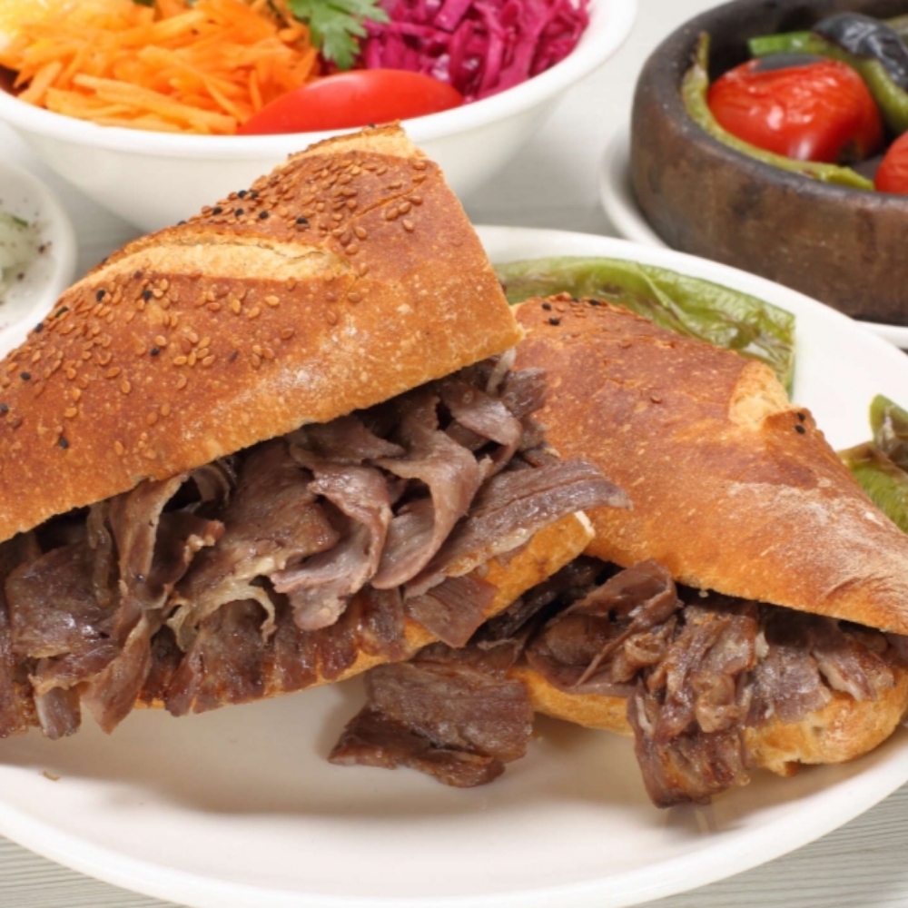 2 ADET YARIM EKMEK ET DÖNER+2ayran