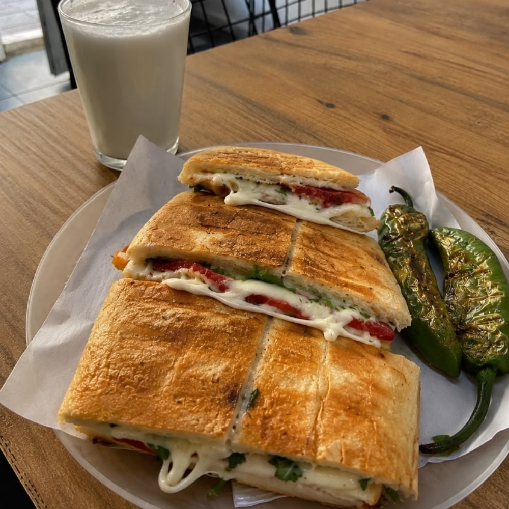 Yarım Ekmek Tost & Ayran (200 ml)