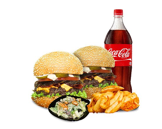2 Kişilik Dana Bacon Burger Menü