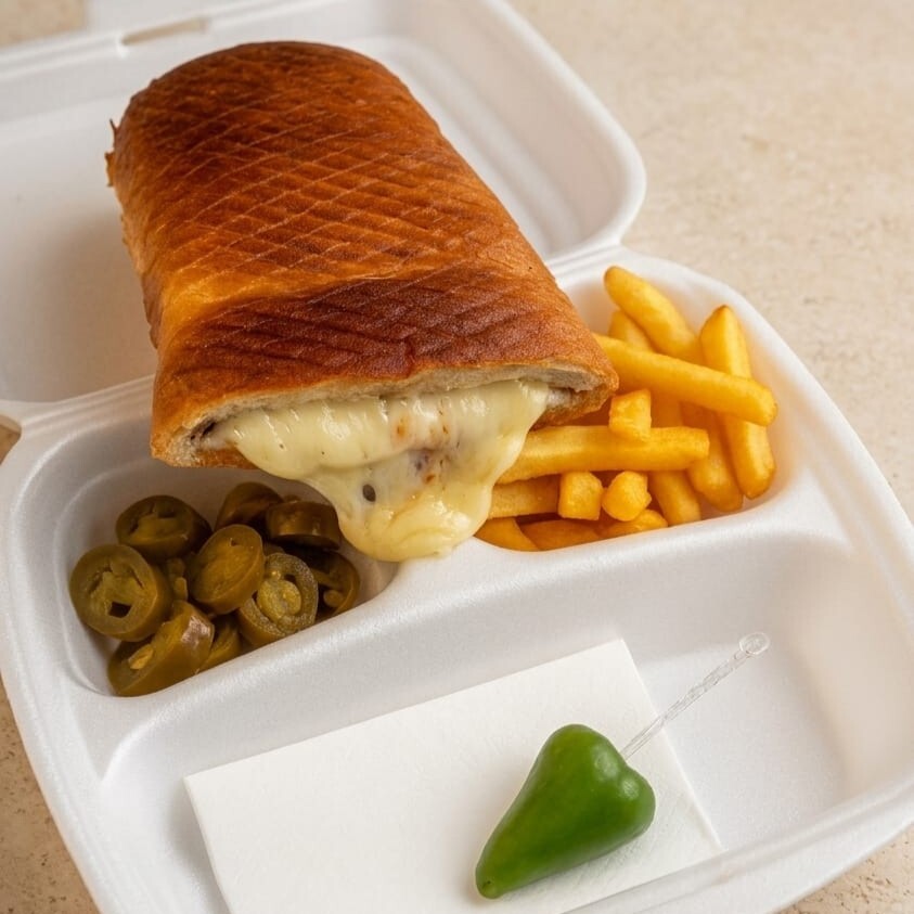 Yarım Ekmek Arası Kaşarlı Tost