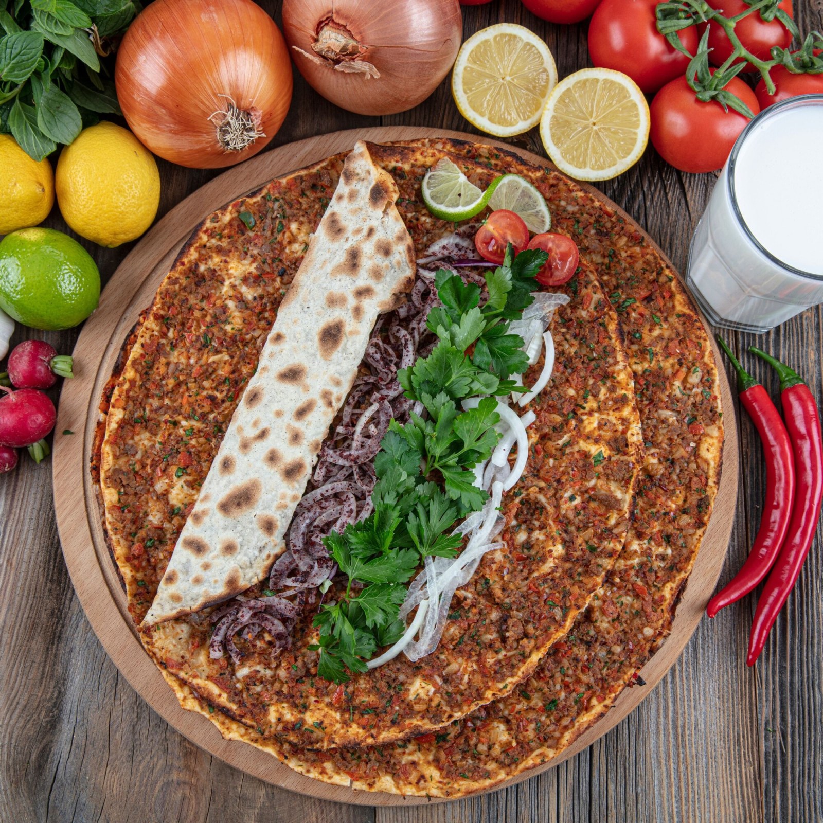 4'lü Lahmacun Menü