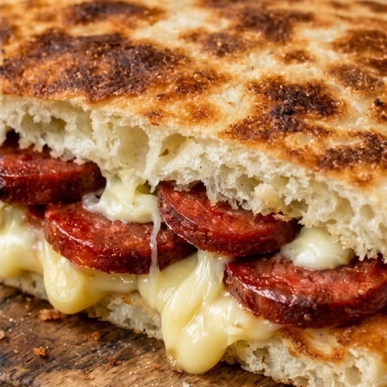 Bazlama Arası Sucuklu Yumurta