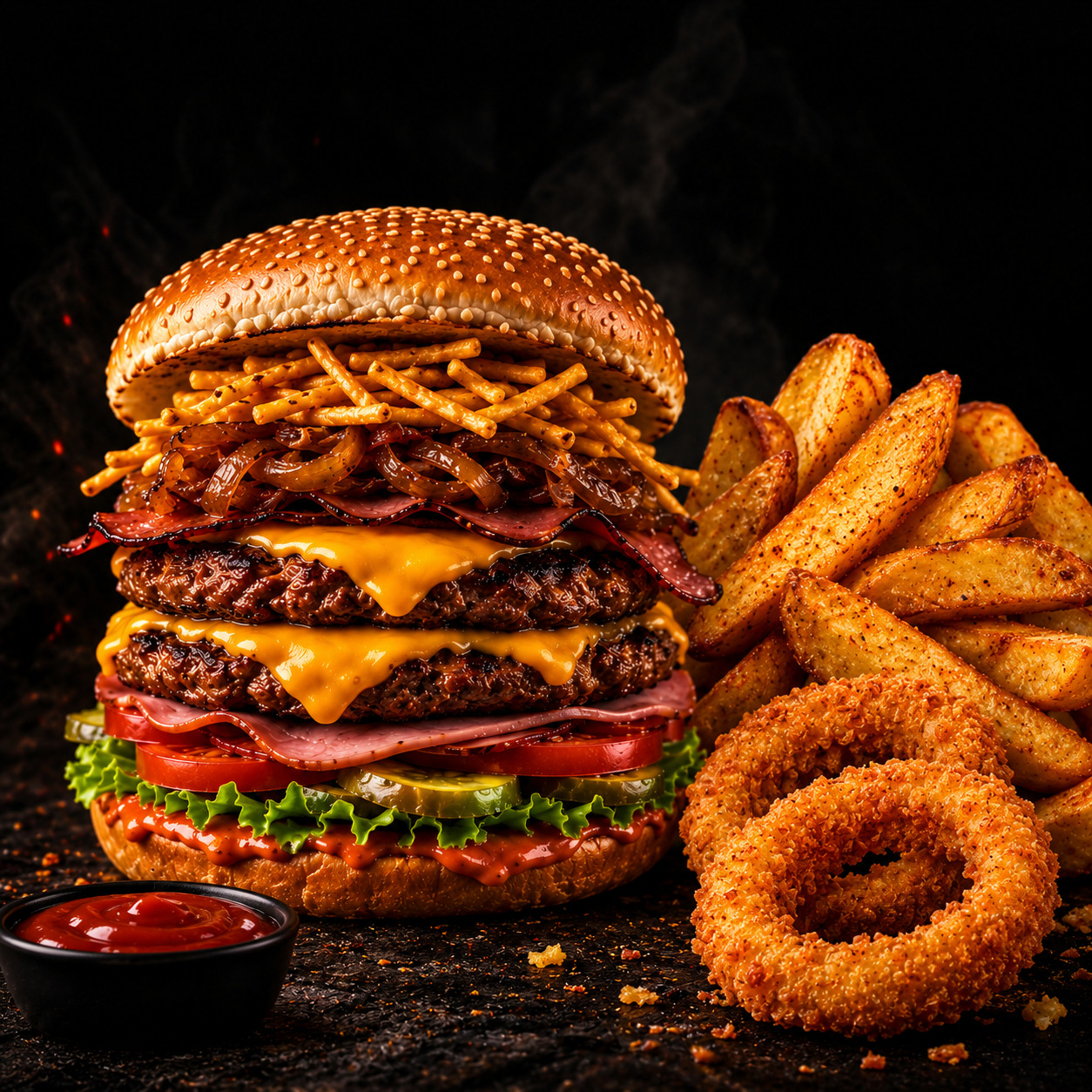 Ghost Special Burger Menü
