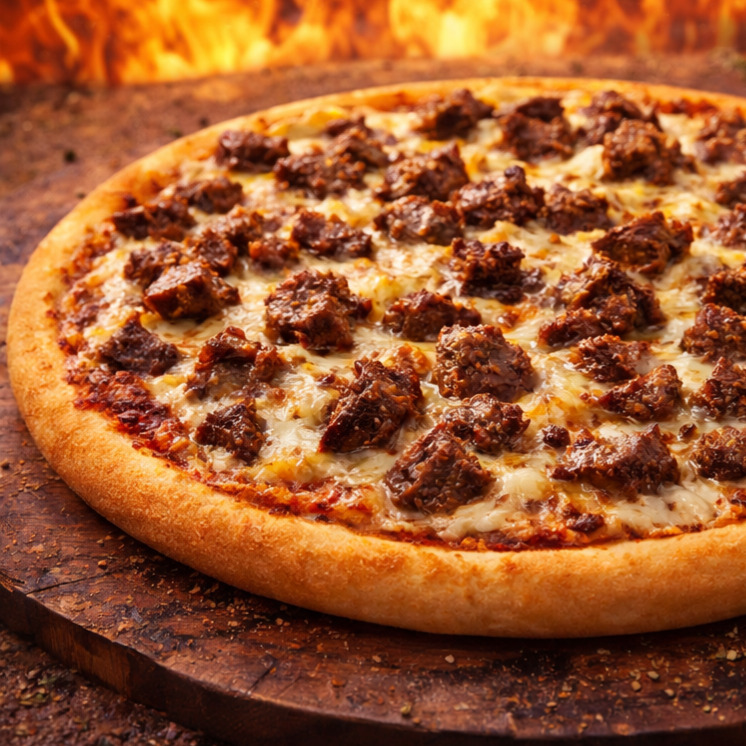 Kavurmalı Pizza (Büyük Boy)
