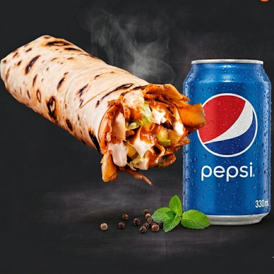 Sebzeli Tavuk Döner Dürüm Menü