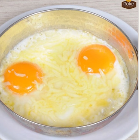 Sahanda Tereyağlı Kaşarlı Yumurta