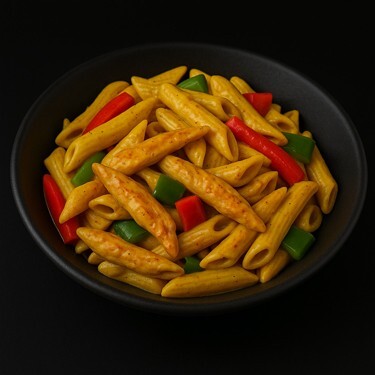 Köri Soslu Tavuklu Penne