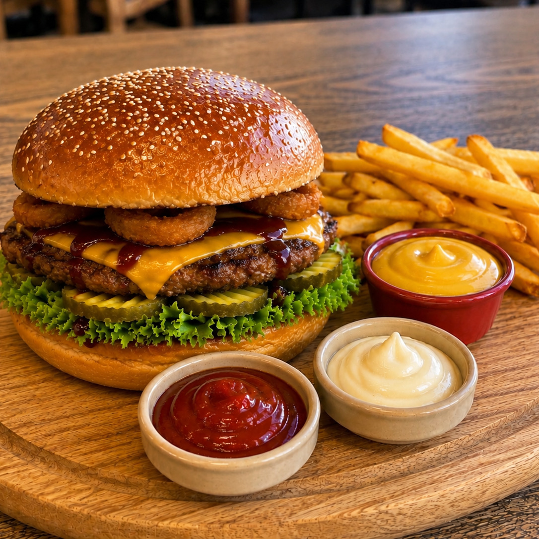 Onion Burger Menü