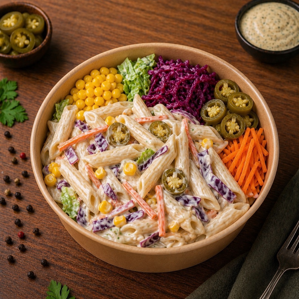 Kremalı Makarna Bowl