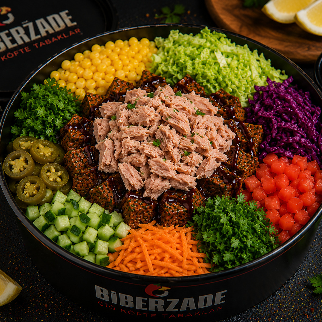 Ton Balıklı Çiğ Köfte Bowl