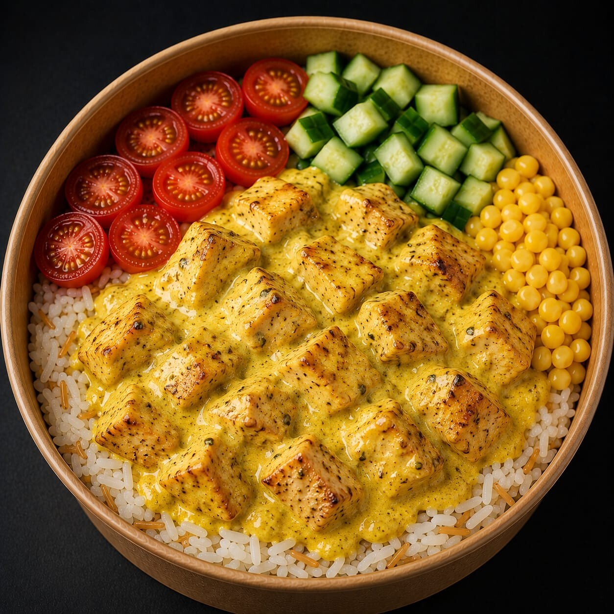 Köri Soslu Tavuklu Pilav