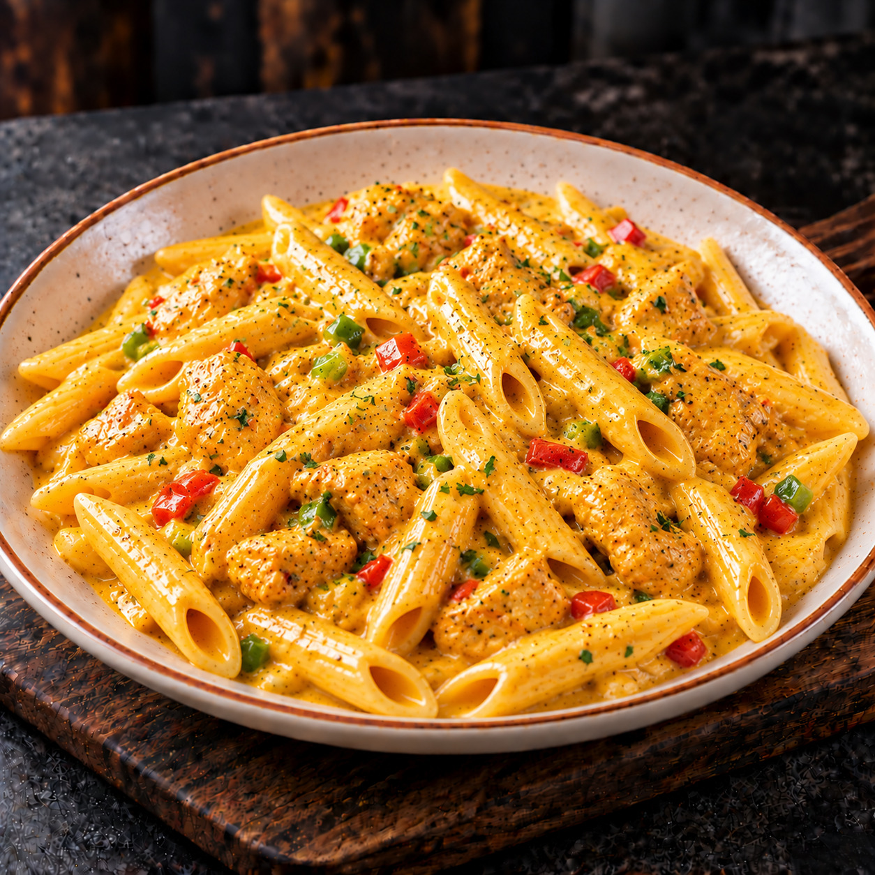Penne Curry Tavuk Krema