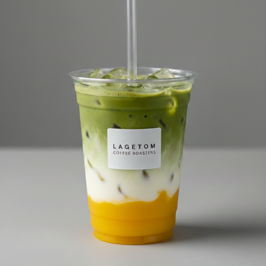 Iced Mango Matcha Latte