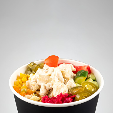 Dağ Kekiği Soslu Tavuklu Bowl Pilav