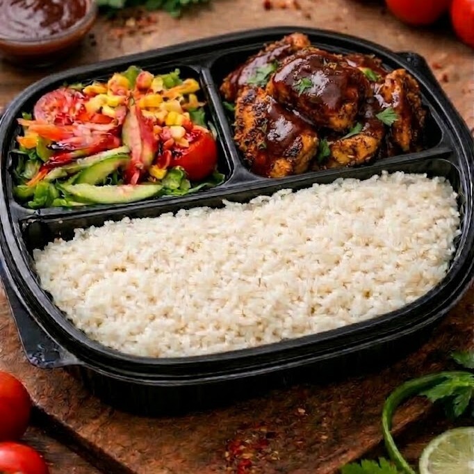 BBQ Soslu Tavuk & Pirinç Pilavı