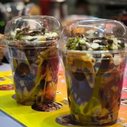Frambuaz Bardak Waffle SÜPER TAT YOK BÖYLE BİR LEZZET