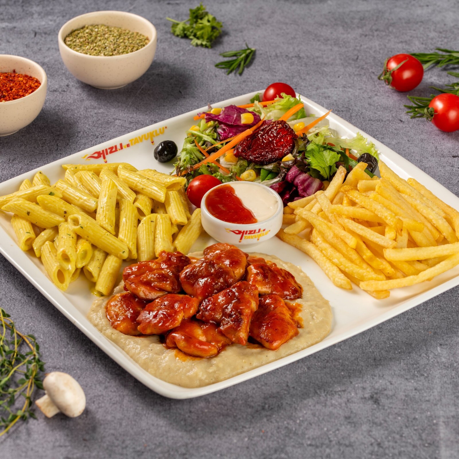 Bi'beğendili Tavuk (Acılı)