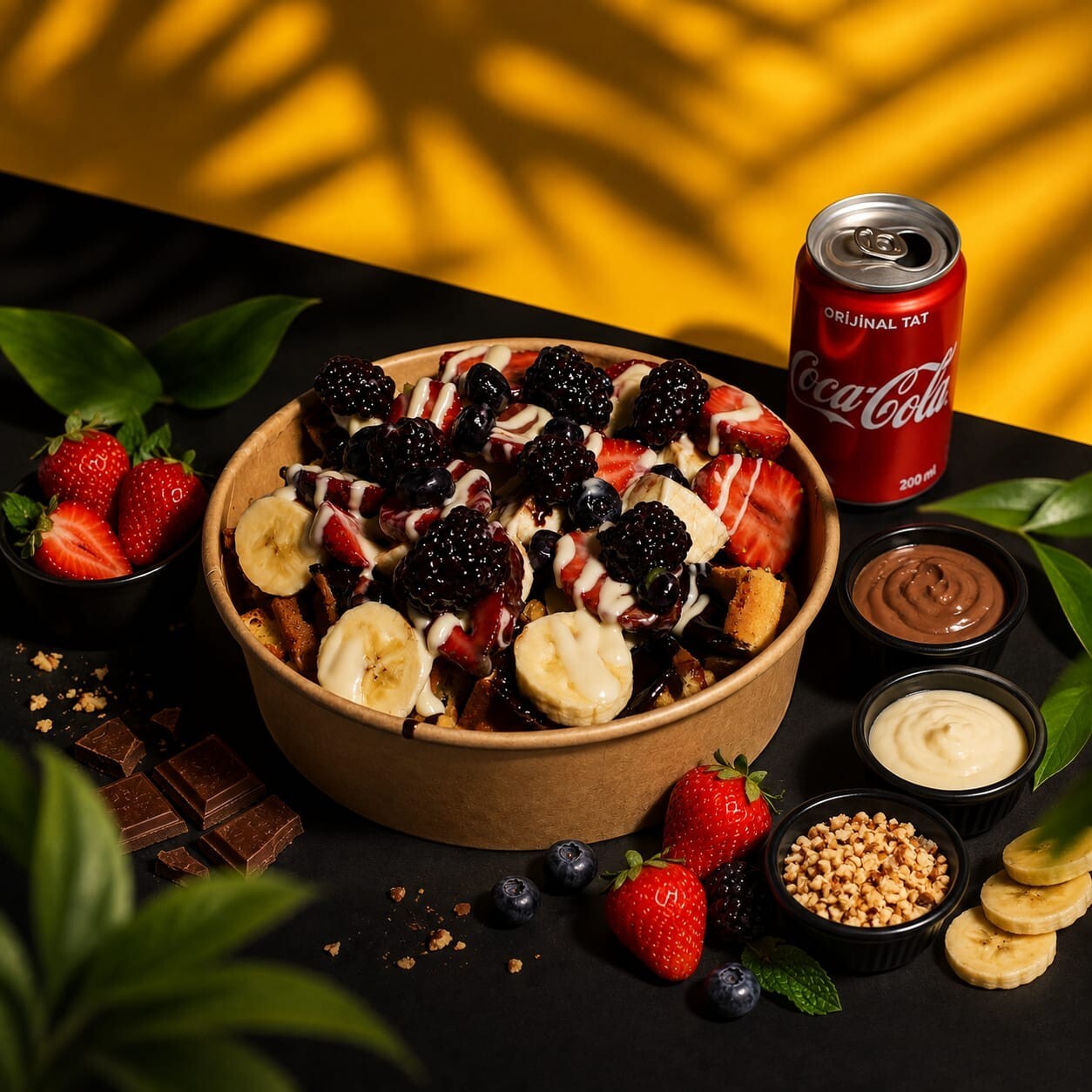 Doyum Waffle Bol Meyve Salad 330 ml Coca Cola