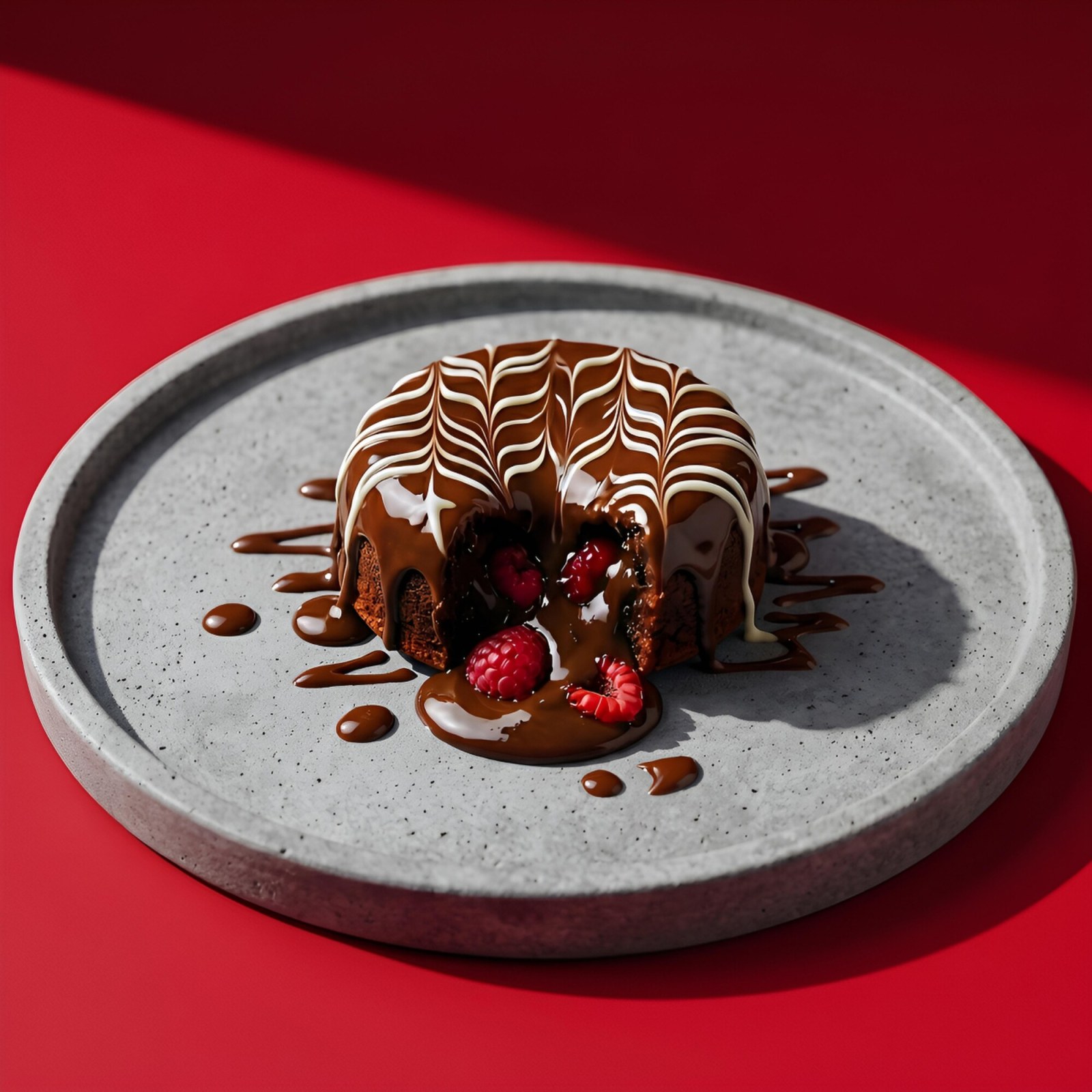 Frambuazlı Belçika Çikolatalı Sufle