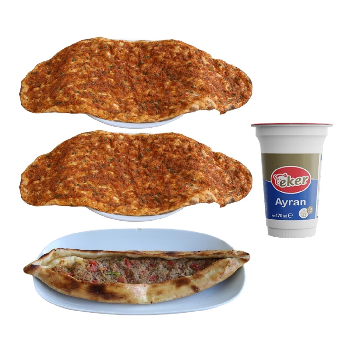 2'li Lahmacun & Kıymalı Cantık Menü