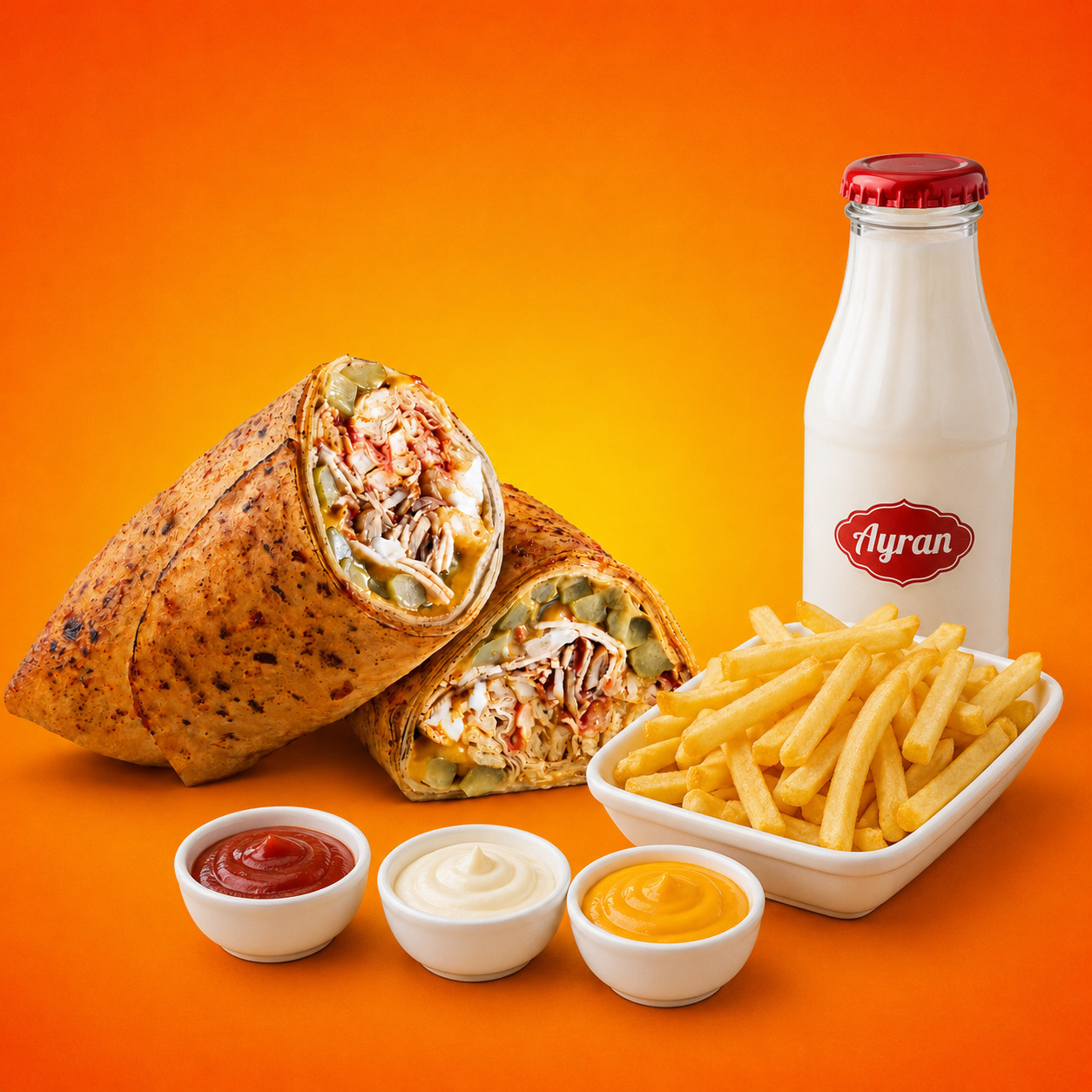 Chick Burrito Menü