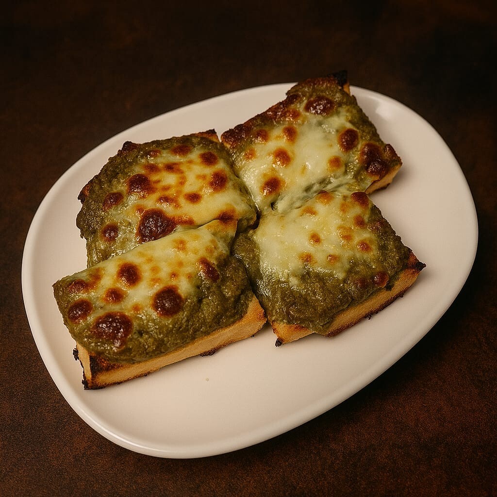 Pesto Soslu Sarımsaklı Ekmek