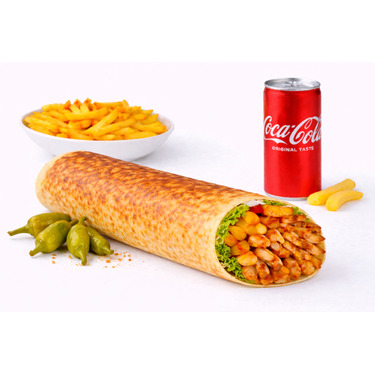 Hatay Usulü Soslu Xl Duble Tavuk Döner Dürüm Menü