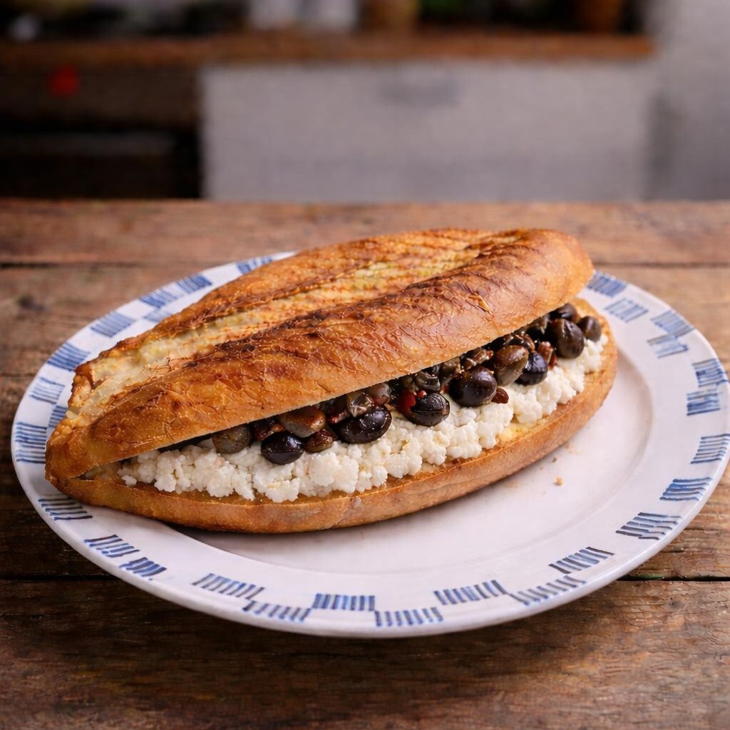 Zeytinli peynirli Tost