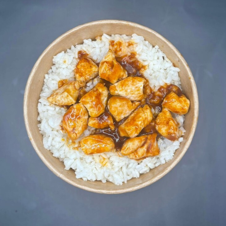 Barbekü Soslu Acı Tavuk Pilav