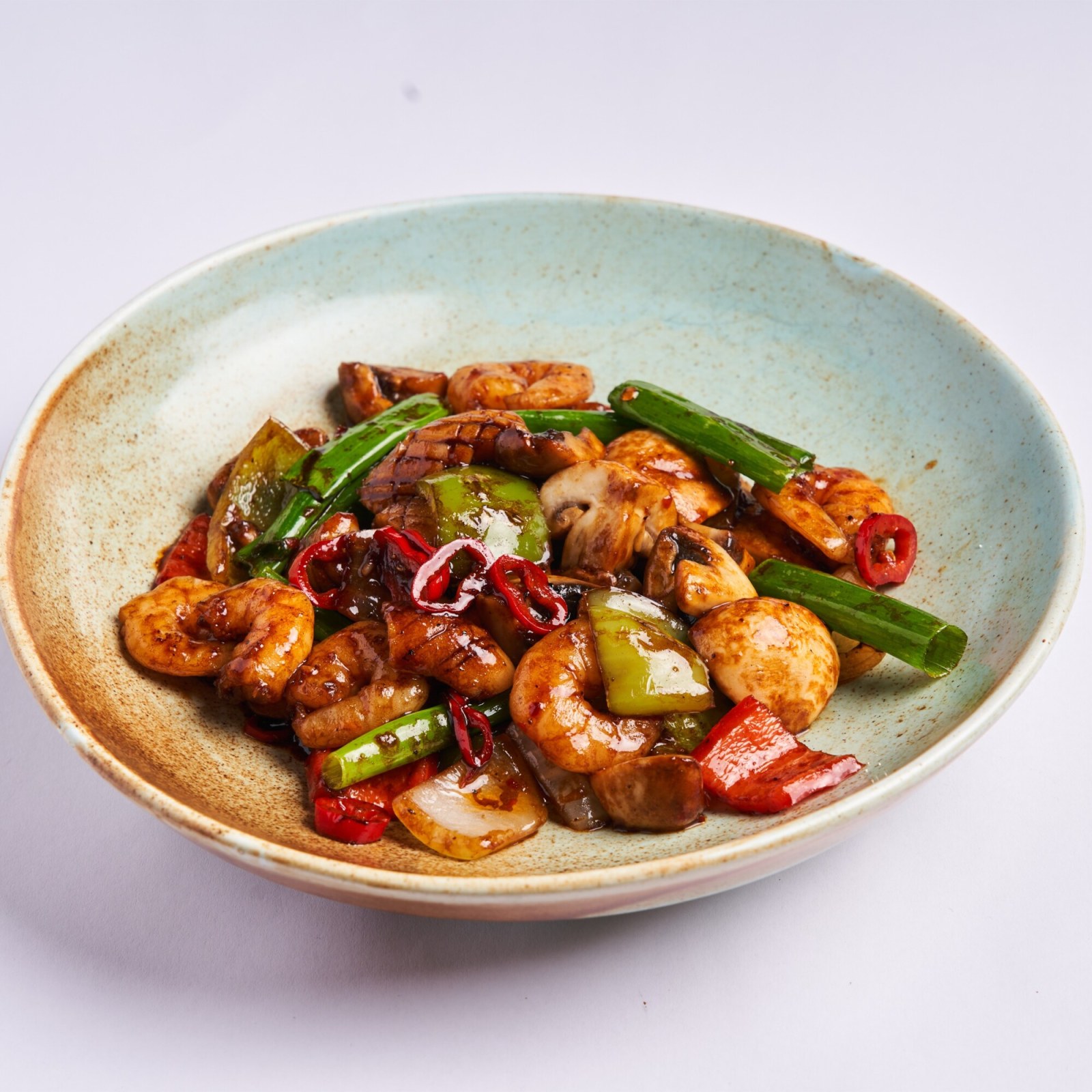 Chili Garlic Soslu Kalamar & Karides