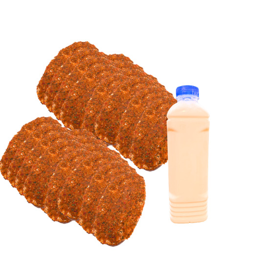 10 Lahmacun + Ayran (1 Lt.)