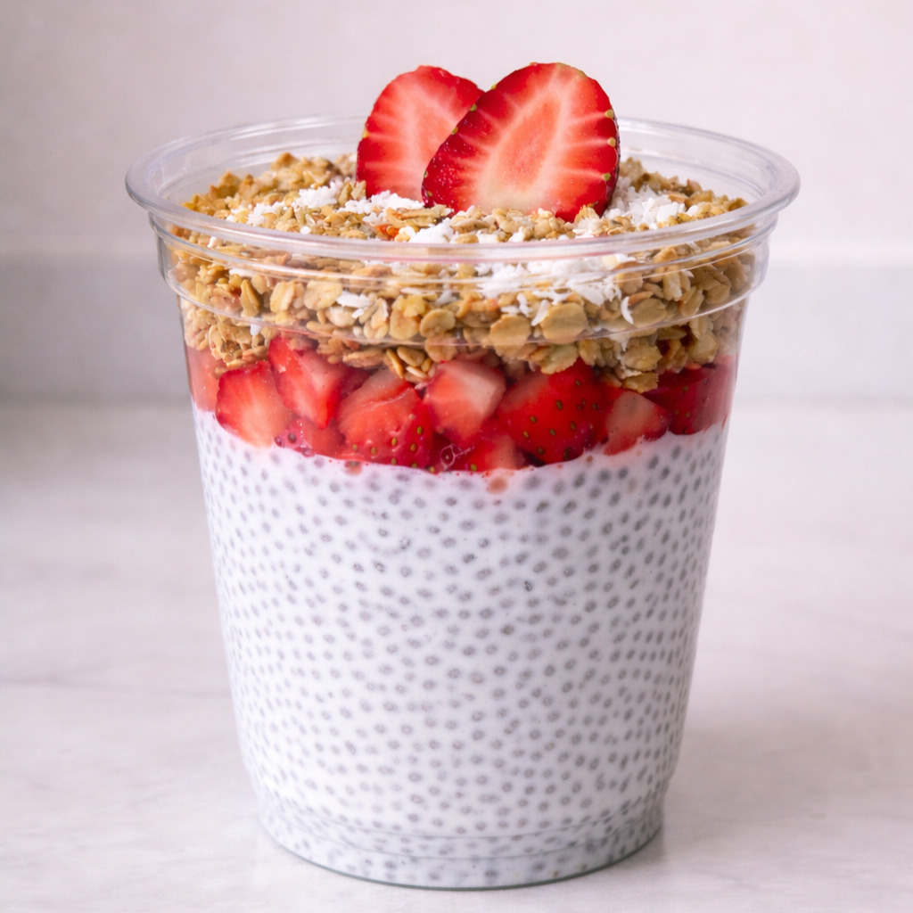 Çilekli Chia Cup