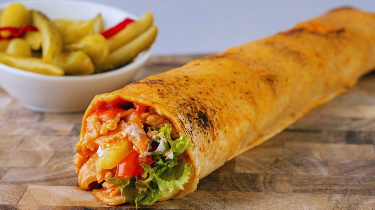 CHEDDAR/KAŞAR Eko Tavuk Döner Dürüm (75gr.)