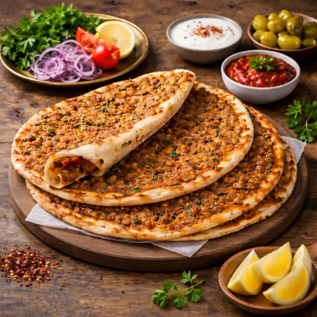 Ev Yapımı Lahmacun+ Yayık Ayran